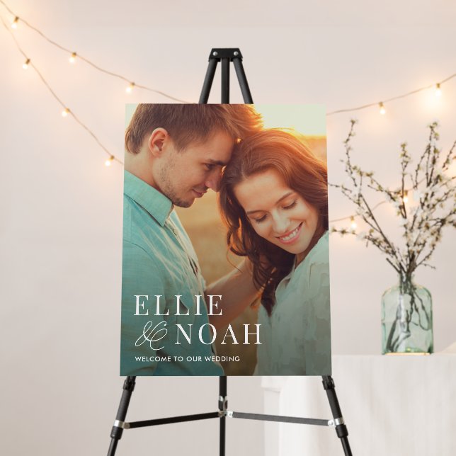 So In Love Photo Wedding Welcome Sign (In Situ (Stand))