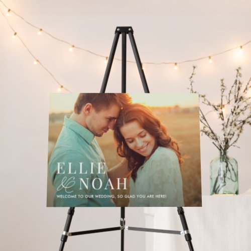 So In Love Photo Wedding Welcome Sign