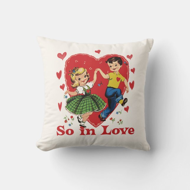 So in LOVE Throw Pillow (Front)