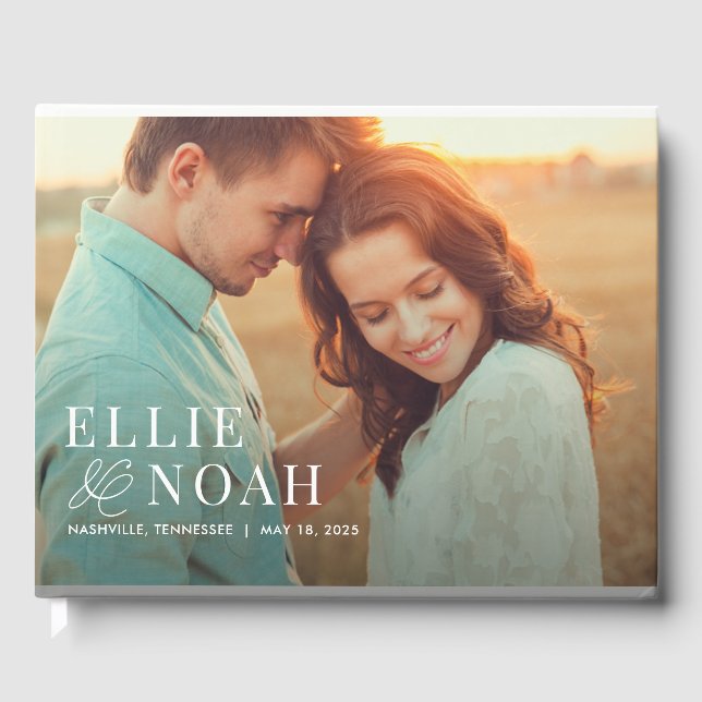 So In Love Wedding Photo Guest Book (Front)