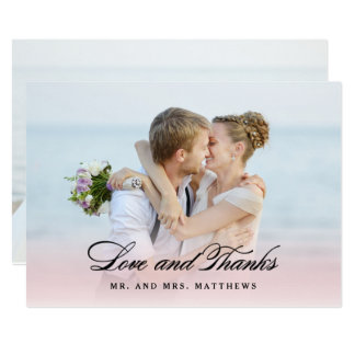 So in Love | Wedding Thank You Photo Card