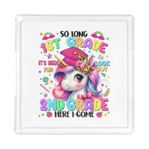 So Long 1st Grade 2nd Grade Here I Come Acrylic Tray