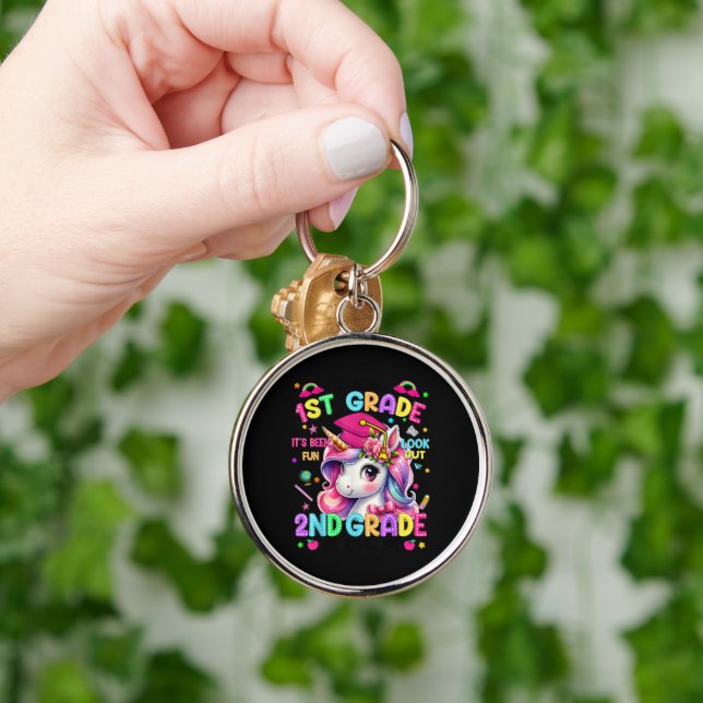 So Long 1st Grade 2nd Grade Here I Come Keychain (Hand)
