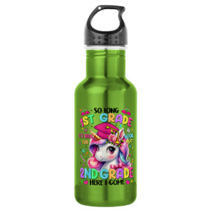 So Long 1st Grade 2nd Grade Here I Come Stainless Steel Water Bottle
