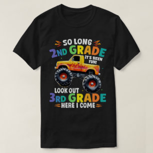 So Long 2nd Grade Graduation Monster Truck T-Shirt