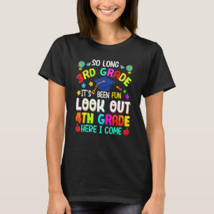 So Long 3rd Grade 4th Grade Here I Come Graduation T-Shirt