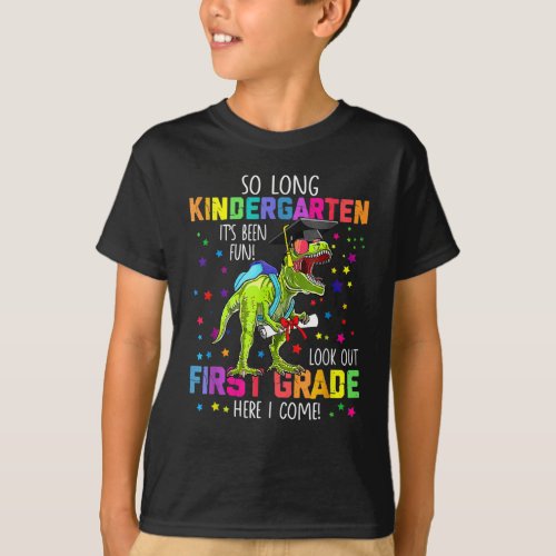 So Long Kindergarten Graduation Class 2023 Dino  T_Shirt
