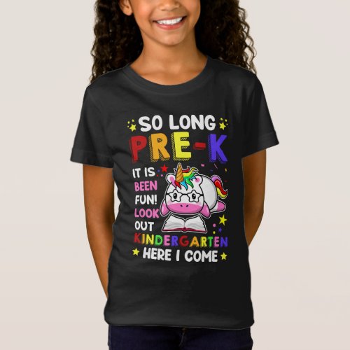 So Long Pre_K Kindergarten Here I Come T_Shirt