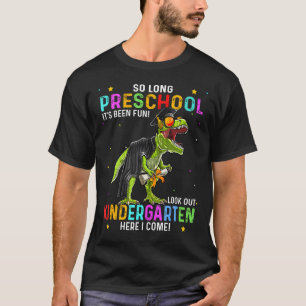 So Long Preschool Graduation Class 2024 Prek Dinos T-Shirt