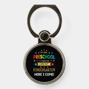 So Long Preschool Graduation Graduate Teacher Kid Phone Ring Stand