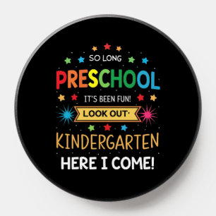 So Long Preschool Graduation Graduate Teacher Kid PopSocket