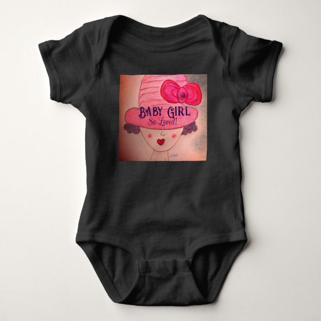 So LOVED! Baby Girl  Baby Bodysuit (Front)