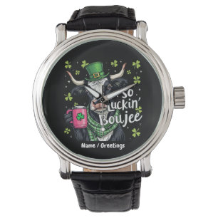 So Luckin' Boujee Retro St. Patrick's Day Watch
