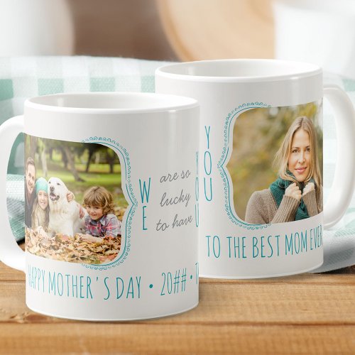 So Lucky to Have You 2 Photo Editable Occasion Coffee Mug