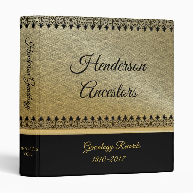 So Many Ancestors So Little Time Genealogy 3 Ring Binder (Front/Spine)