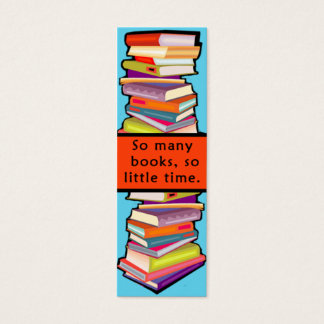 So Many Books Customizable Bookmarks