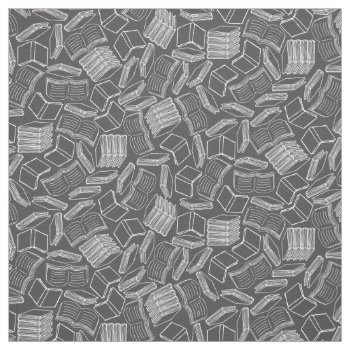 So Many Books Fabric by robyriker at Zazzle