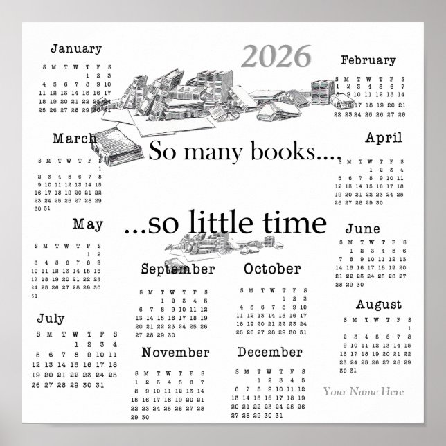 So Many Books, So Little Time...2026 Poster (Front)