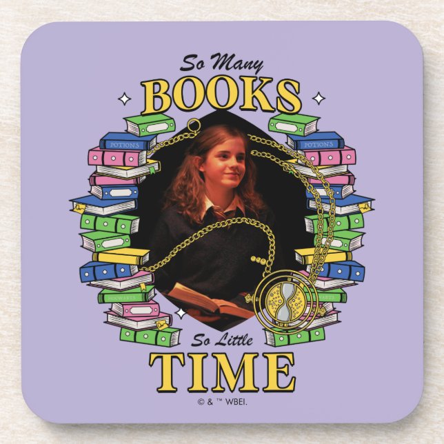 So Many Books, So Little Time Beverage Coaster (Front)