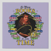 So Many Books, So Little Time Faux Canvas Print