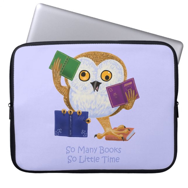 So Many Books So Little Time Laptop Sleeve (Front)
