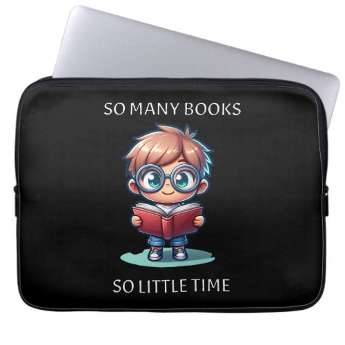 So Many Books So Little Time Laptop Sleeve