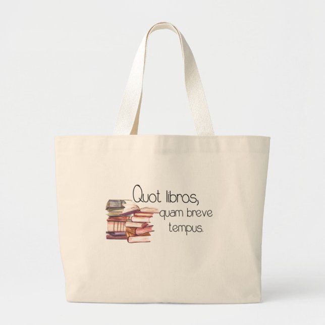 So many books, so little time library tote (Front)