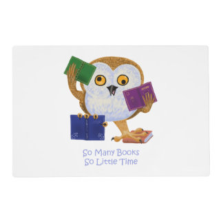 So many books so little time placemat