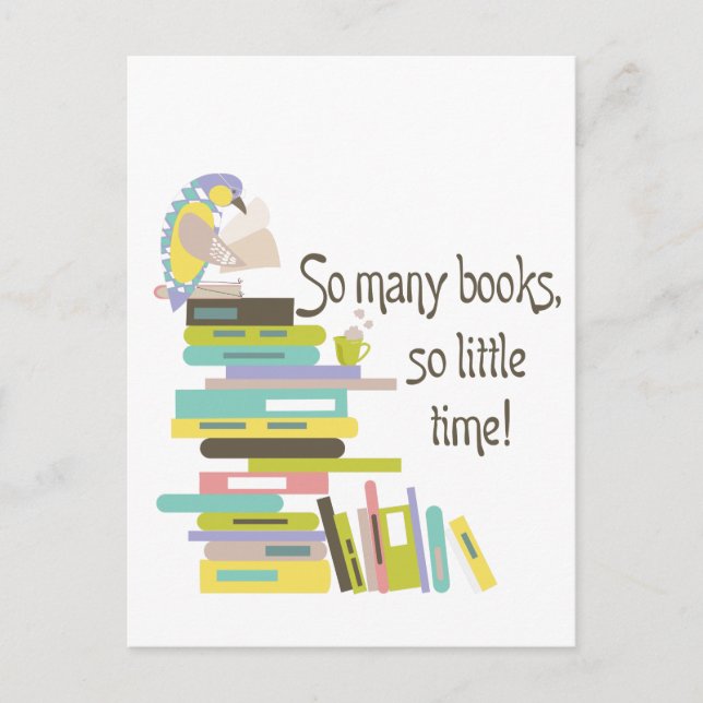 So Many Books, So Little Time Postcard (Front)