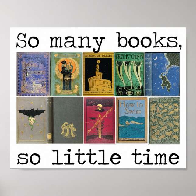 So many books, so little time quote poster (Front)