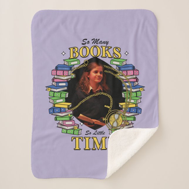So Many Books, So Little Time Sherpa Blanket (Front)