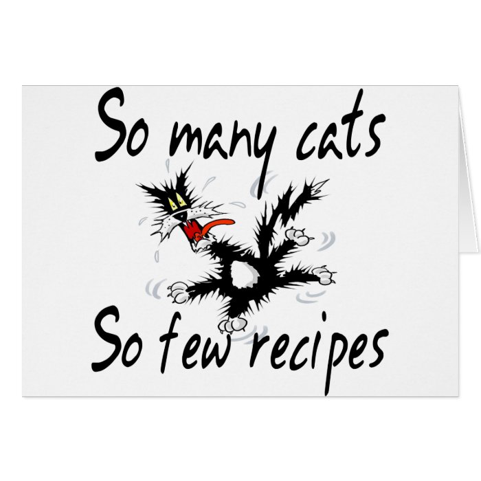 So Many Cats So Few Recipes Cards