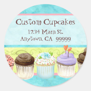 So Many Cupcakes, so Little Time! Address Sticker