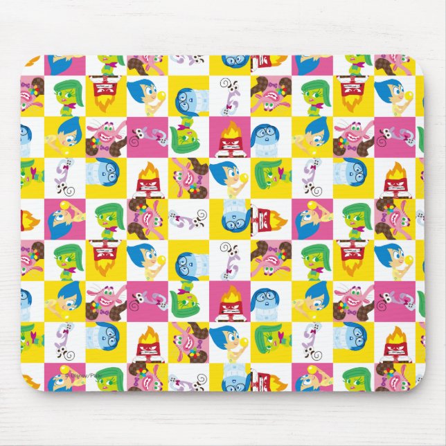 So Many Emotions Pattern Mouse Pad (Front)