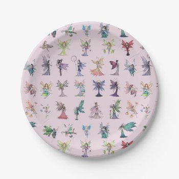 So Many Fairies Fairy Art By Molly Harrison Paper Plates by robmolily at Zazzle