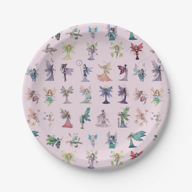 So Many Fairies Fairy Art by Molly Harrison Paper Plates (Front)