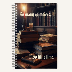 So Many Grimoires Wizard, Wiccan Notebook