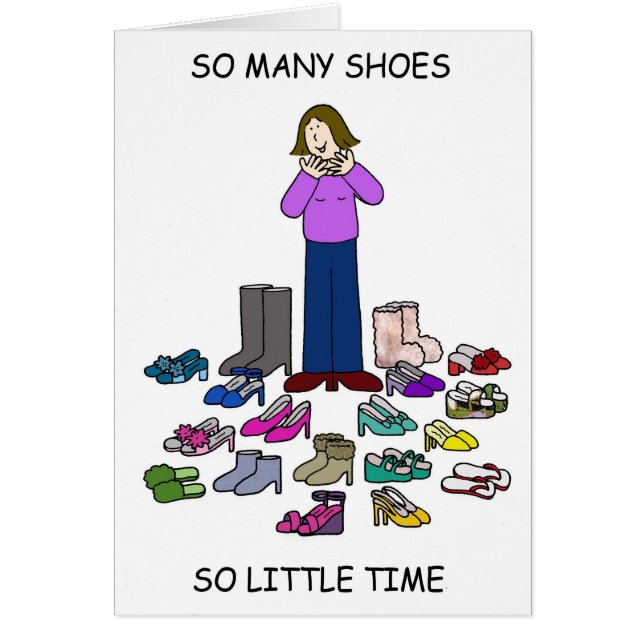 So Many Shoes So Little Time Cards (Front)