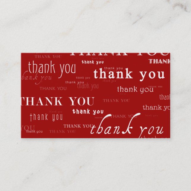 so many thank yous for your referral card (Front)