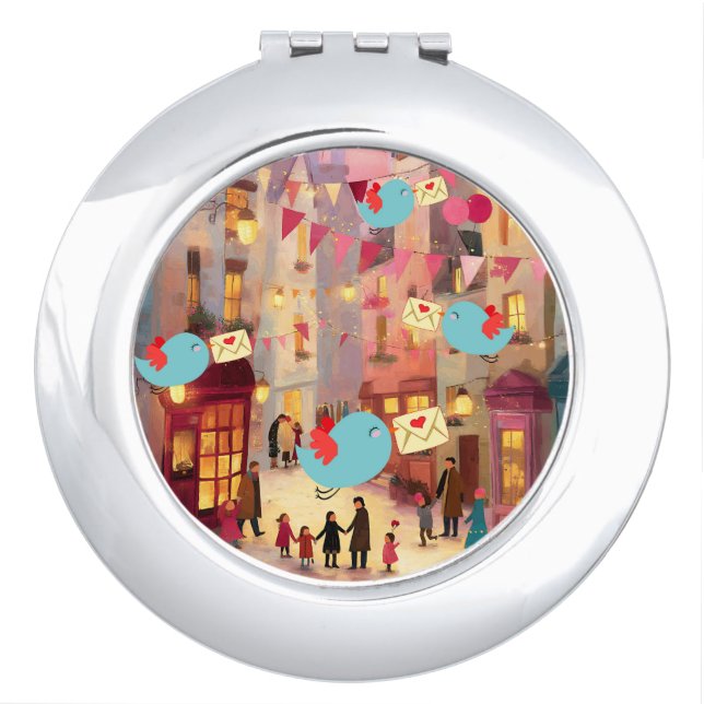 SO MANY VALENTINES FOR DELIVERY COMPACT MIRROR (Front)