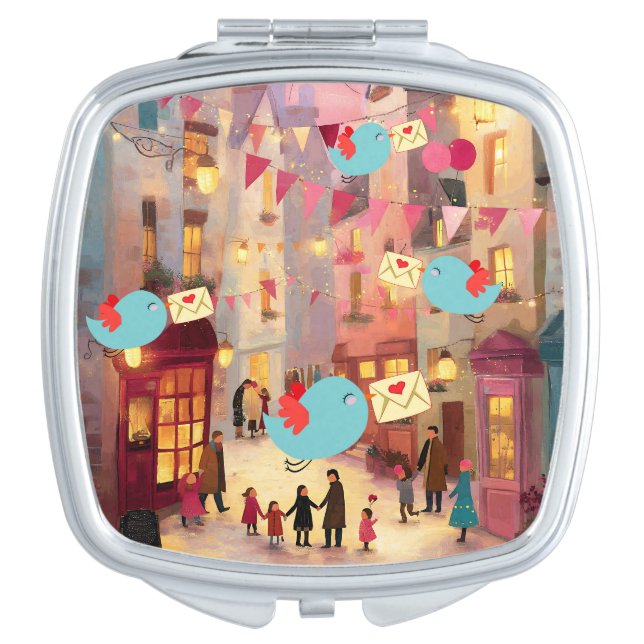 SO MANY VALENTINES FOR DELIVERY COMPACT MIRROR (Front)