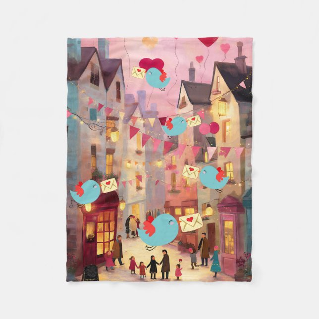 SO MANY VALENTINES FOR DELIVERY FLEECE BLANKET (Front)