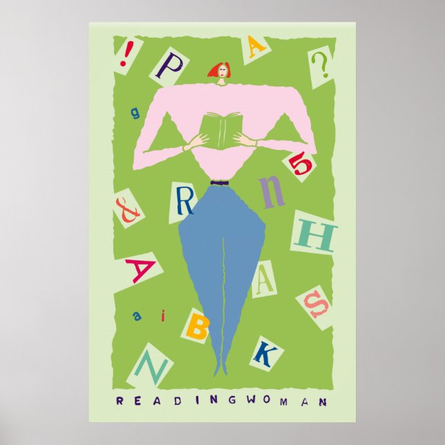 So Many Words, Reading Woman Poster (Front)