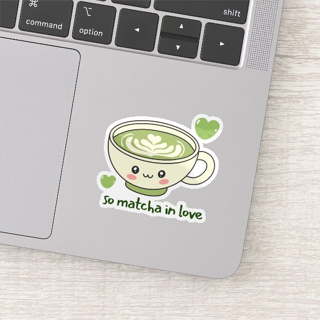So Matcha In Love Cute Sticker (Detail)