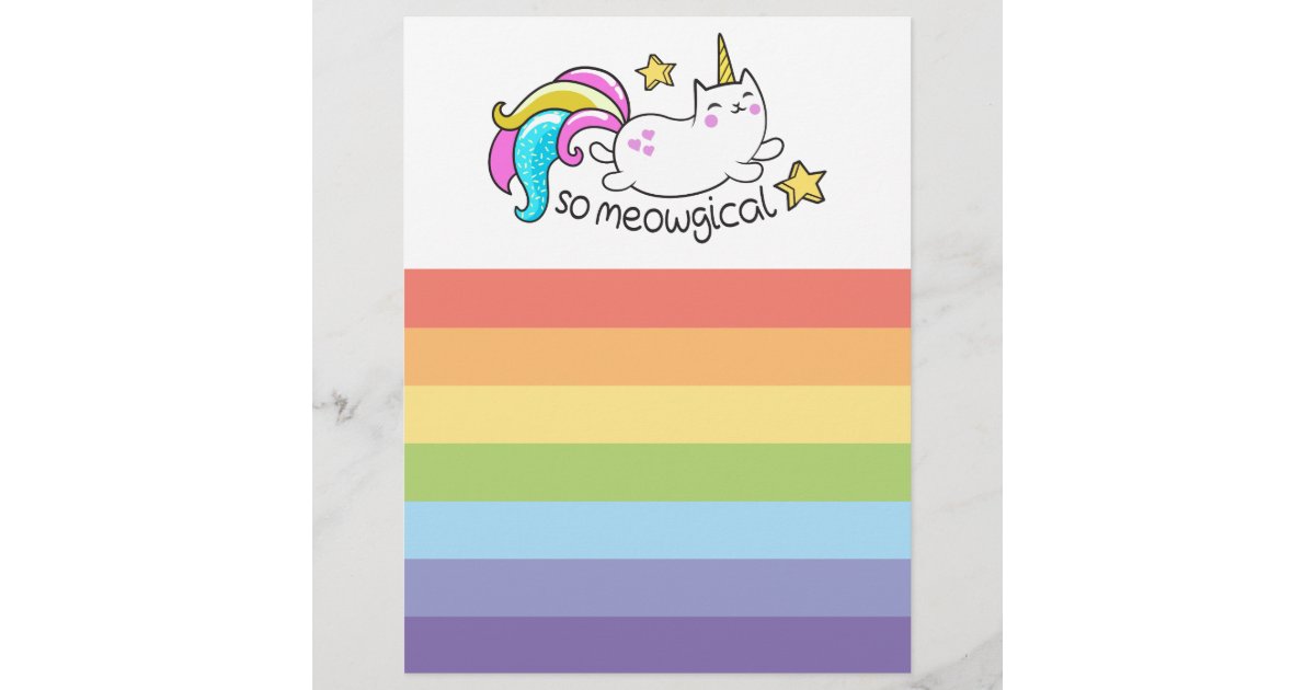 So Meowgical Cute Unicorn Kitty Glitter Sparkles Zazzle Com