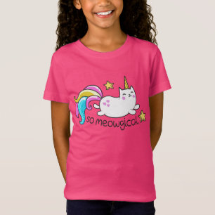 So Meowgical Cute Unicorn kitty glitter sparkles T-Shirt