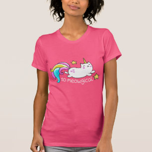 So Meowgical Cute Unicorn kitty glitter sparkles T-Shirt