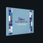 SO MOD Bar Bat Mitzvah Sign-In Board Canvas Print<br><div class="desc">WELCOME! All my designs are ONE-OF-A-KIND original pieces of artwork designed by me! You can only find them here!  Need your hebrew name added to this? No problem,  just email me at Marlalove@hotmail.com</div>
