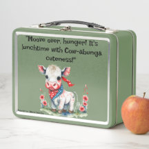 So moooving cute cow lunch box