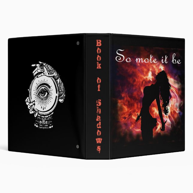 So Mote It Be Book of Shadows/ Spell Book 3 Ring Binder (Background)